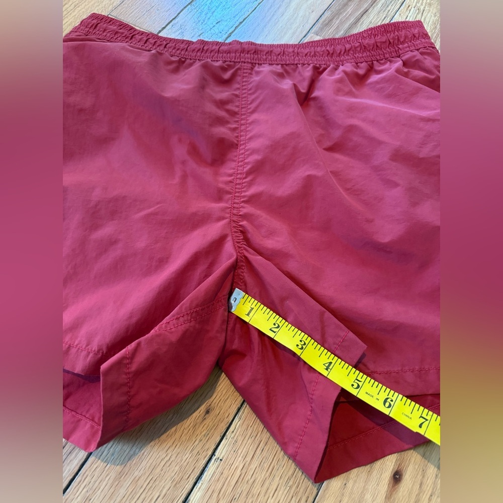 VTG Polo Ralph Lauren Red Swim Trunks Lined Lifeguard Shorts Men’s Size L - Picture 10 of 13
